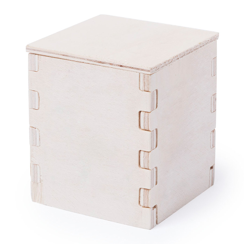 Houten bloempot met munt - Afbeelding 3